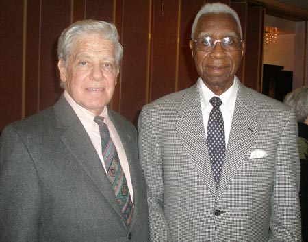Author Les Roberts and Commissioner Virgil Brown
